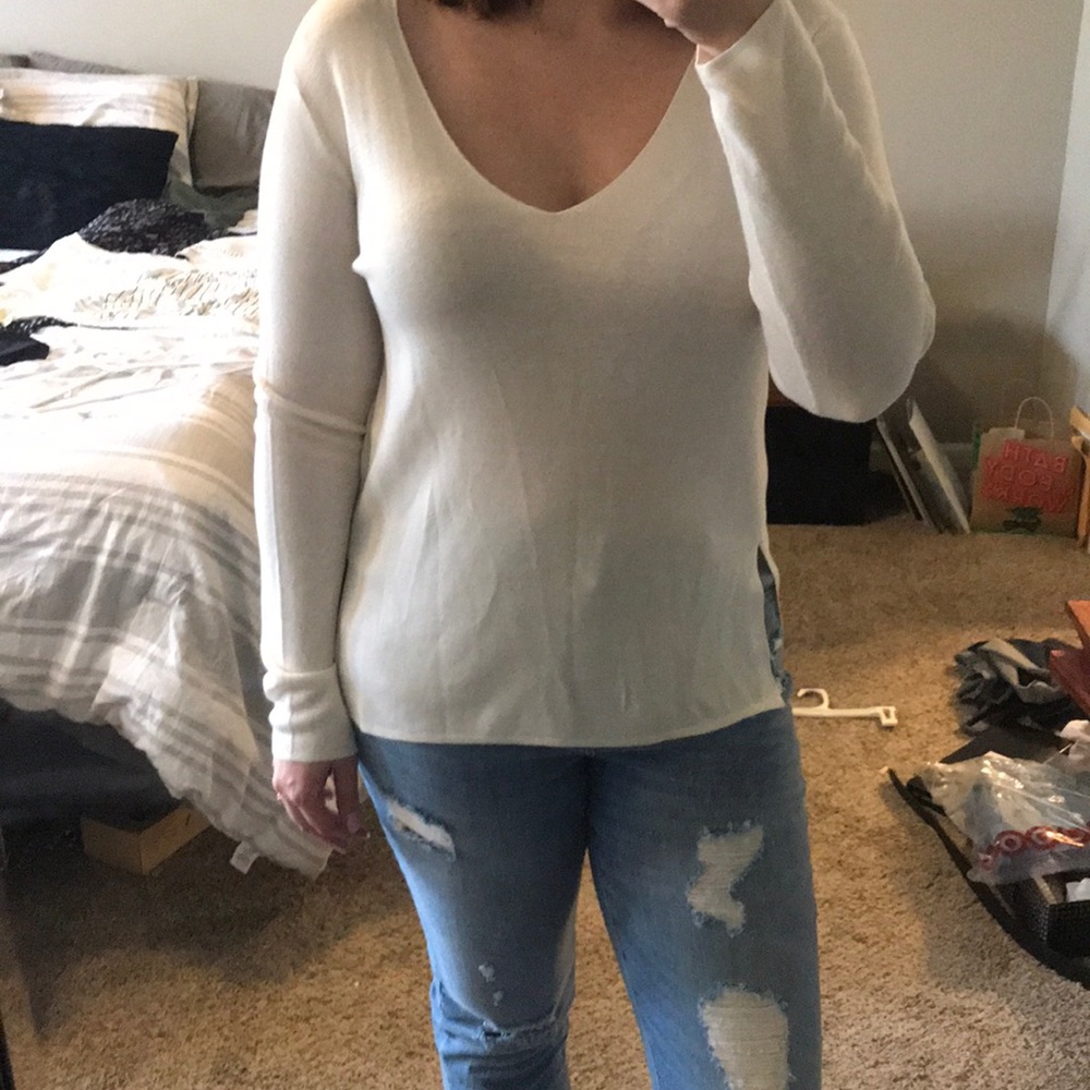 Cream sweater